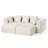117.2" Cloud Sectional Couch In Two Boxes, Compressed Modular Sectional Sofa With Deep Seat-251139940