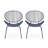 Modern Outdoor Chair(Set Of 2)-1144895525