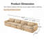 Canapé doux et moelleux en tissu pelucheux avec éponge haute densité 32D, conception ergonomique pour plus de confort et de polyvalence-1902182157