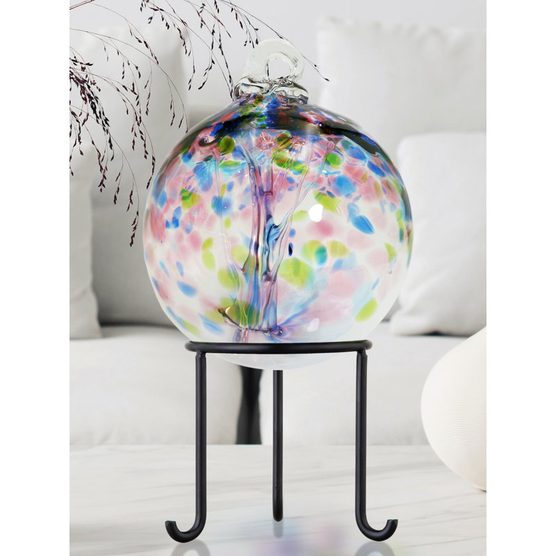 Firoj Abstract Cloche Or Water Globe, 7.5" H x 6" W x 6" D