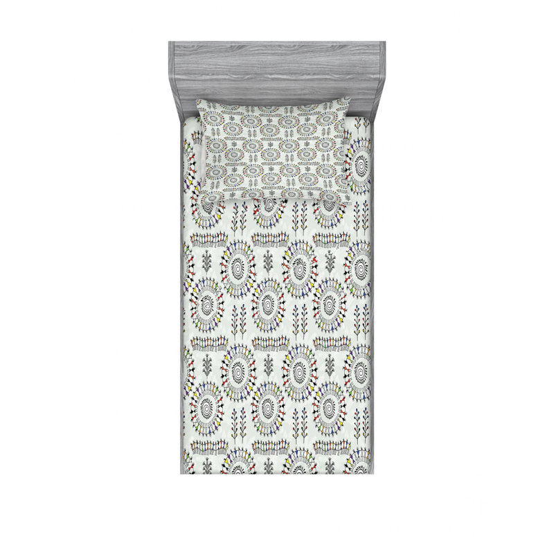 Microfiber Sheet Set, Twin Sheet Set with Fitted Sheet