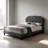Grey solid wood Queen Bed