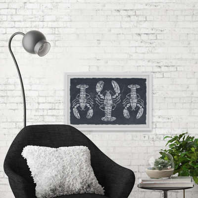«Lobsters» par Marmont Hill - peinture encadrée