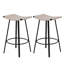 Tabourets de bar polyvalents à hauteur de comptoir avec tissage en PVC tissé à la main pour une utilisation intérieure et extérieure