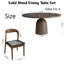 Ensemble de salle à manger 4 personnes en noyer foncé pour 4 personnes - table 53 po et 4 chaises-1905812402-1905812403
