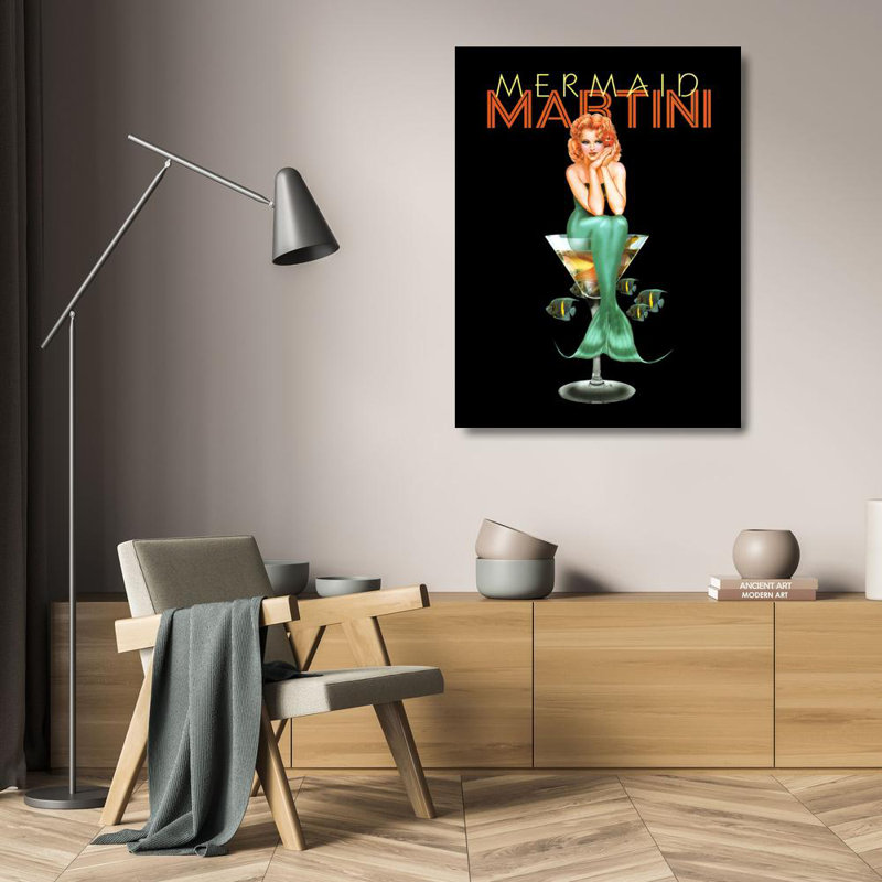 Mermaid Martini, 24" H x 18" W