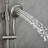 Riviera 8-in Rain Showerhead Shower System with 3-Body Jets Pivoting Shower Arm and Multi-function Handshower-36810973