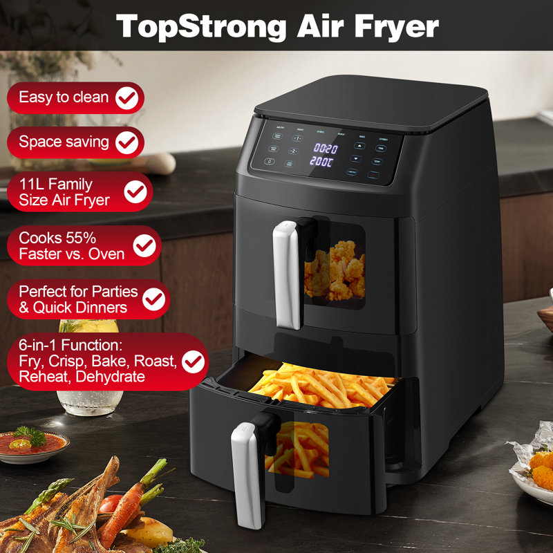 Topstrong 11L Dual Air Fryer Air Fryer