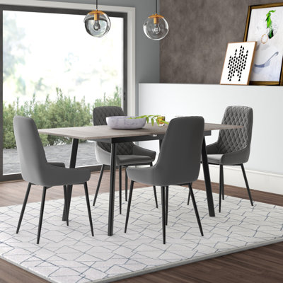 Raffaele 4 -Person Butterfly Leaf Dining Set