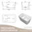 49'' Freestanding Soaking Acrylic Bathtub, Square-shape Japanese Soaking Hot Tub with Built-in Seat, Chrome Overflow and Drain, White-98654274