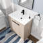 Meuble-lavabo simple autoportant de 30 po avec plateau en céramique