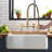 Durable Stainless Steel Wall-mounted Kitchen Faucet With 3 Functions And High Arc Spout-110081362