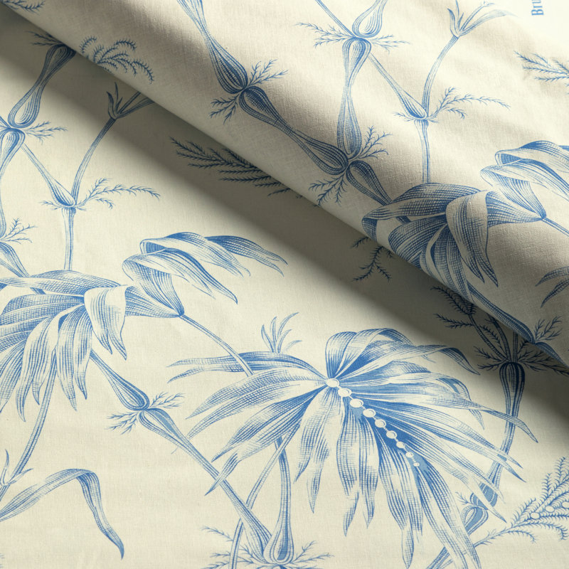 Louverne Lauziere 100% Cotton Fabric, Blue