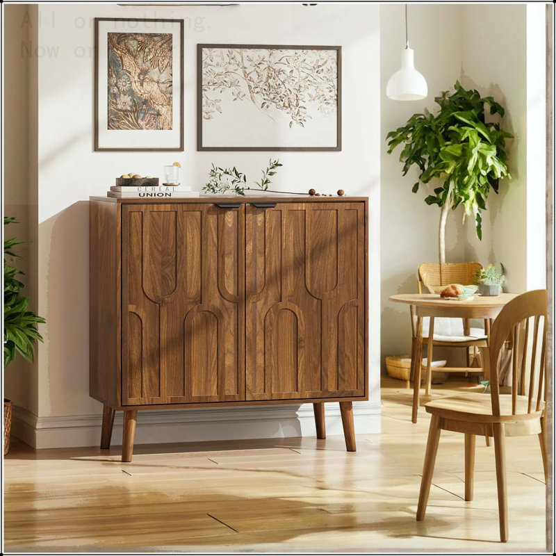 Buffet à lattes avec rangement réglable Farmhouse