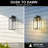 Classic Outdoor Armed Wall Sconce Light, 1 - Light Wall Lamp With Dusk To Dawn Rectangular Wall Latern, Waterproof