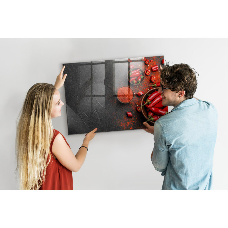 Magnetic Glass Photo Memo Board