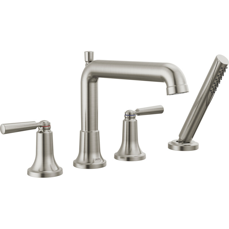 Garniture de baignoire romaine SAYLOR ™, Acier inoxydable, Avec douche à main