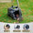 40" Long-Handle Stainless Steel Pooper Scooper, Swivel Bin & Rake, 20 Waste Bags, Heavy-Duty Metal for Large to Small Dogs