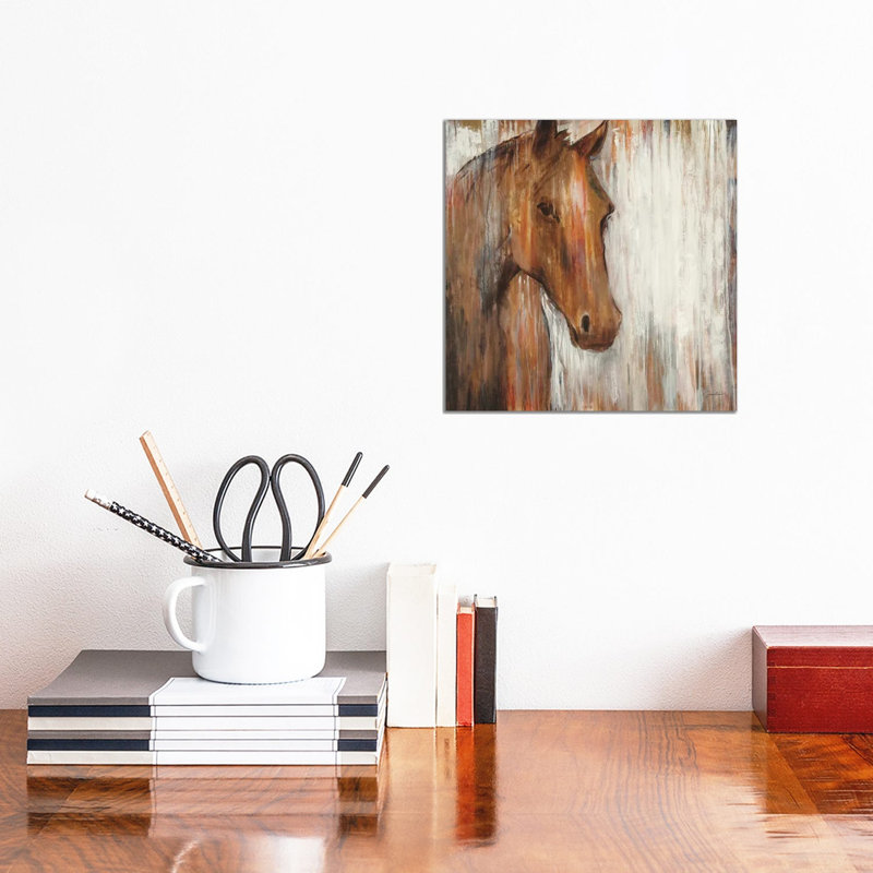 Painted Pony by Liz Jardine - Wrapped Canvas Painting, 30.48 cm H x 30.48 cm W