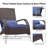 Jayleeana Wicker Outdoor Adirondack Chair-85120652