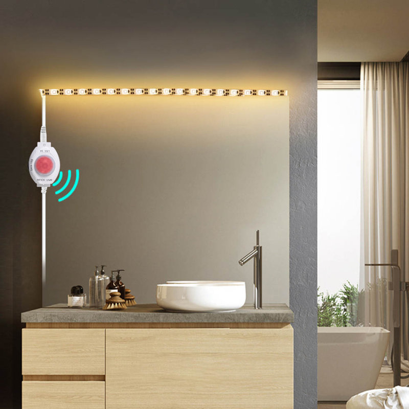 5ft Motion Activated Strip Light Plug-in Night Light with Timer 2700K