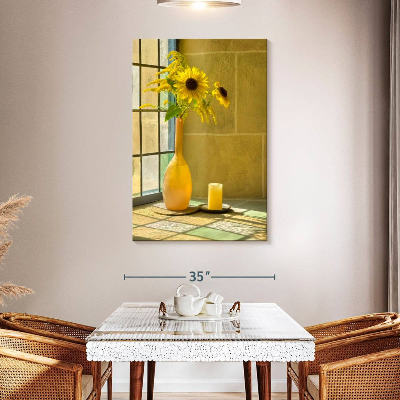 Harnek Sunflower Window, 48" H x 32" W