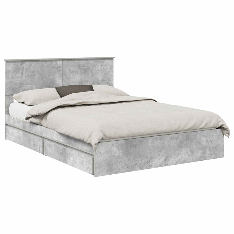 Bed, Concrete Grey, Kingsize (5')