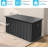 190 Gallon Metal Deck Box, Waterproof Steel Outdoor Box, Large Patio Furniture Storage Cabinet, Lockable Storage Bench For Porch Package Delivery, Pillows, Cushions, Pool, Tools, Backyard-123216700-123216694