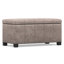 Repose-pieds rectangulaire avec rangement relevable Dover-1897544027