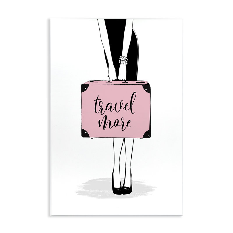 «Travel More & Valise» par Martina Pavlova, H 15 po x l 10 po
