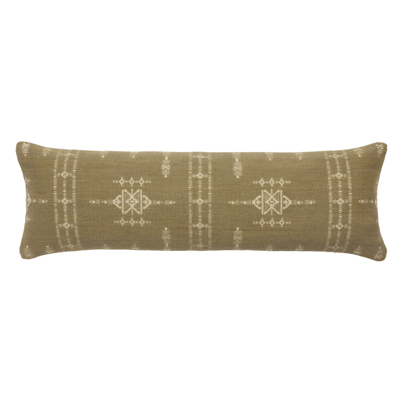 Housse de coussin rectangulaire 100% coton Puebla, Polyester/ Bourre en polyester