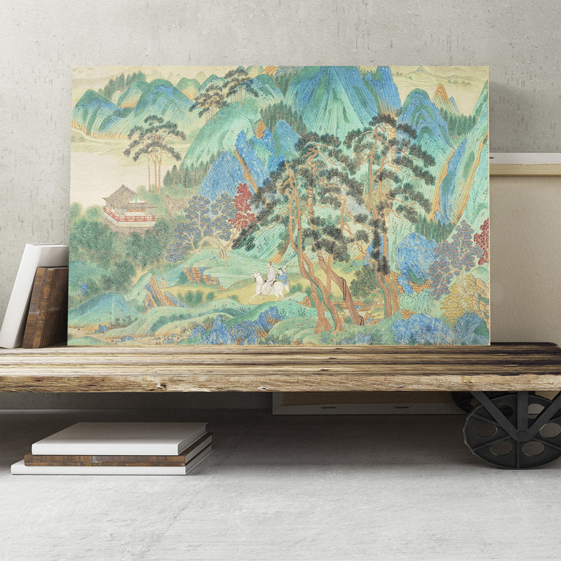 Qiu Ying - Wrapped Canvas Painting, 40cm H x 60cm W