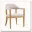 Ensemble de chaises de salle à manger avec accoudoirs avec cadre en bois-1868934816