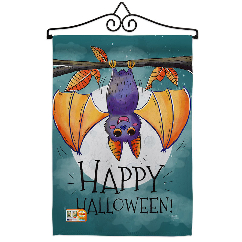 Tête d’halloween à 2 côtés en polyester 13 x 19 po ensemble de drapeaux