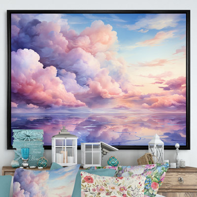 Mauve et rose couleur pastel - art mural ciel