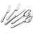 40-Piece Silverware Set, Roman Column Embossed Thick Handle Flatware, 18/10 Stainless Steel, Service for 8