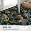 Tapis tigre pour le salon, tapis à poils courts antidérapant lavable à la machine, tapis imprimé animal de la jungle botanique, revêtement de sol pliable doux résistant aux taches-1782438534