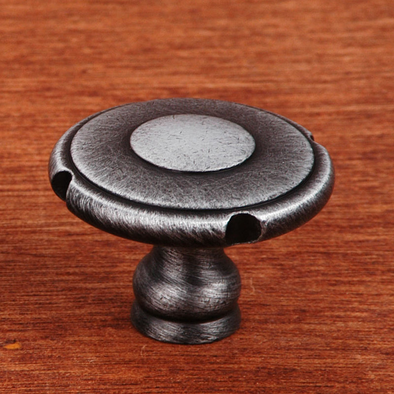 CK Series 1 1/2" Diameter Mushroom Knob, Large, Distressed Nickel