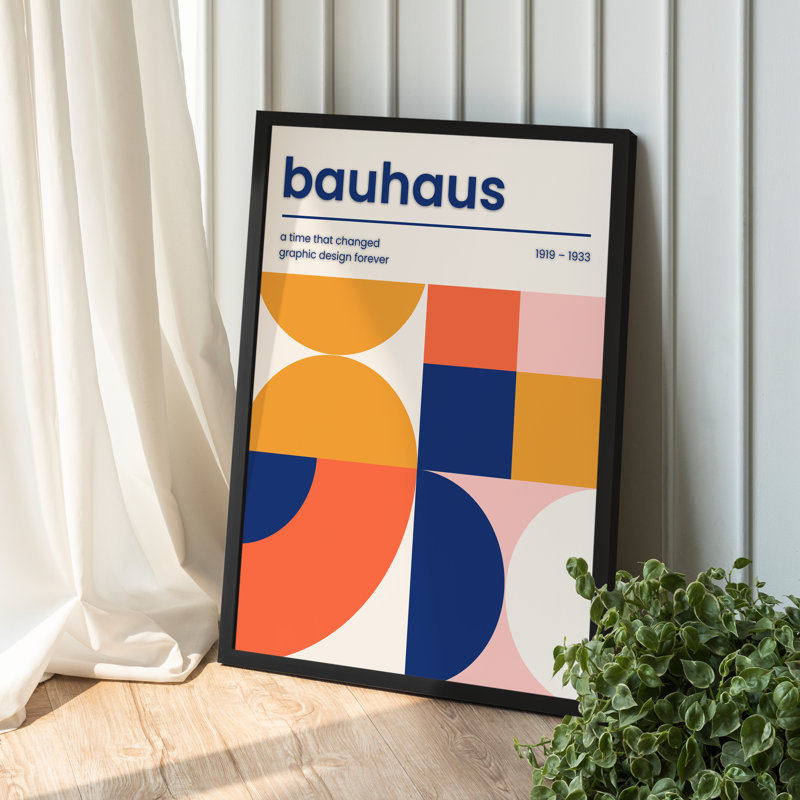 Z Studio Bauhaus, affiche Mid Mid Century, Structure noire