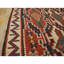 Tapis kilim antique à motif géométrique tribal à tissage plat