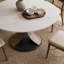 Table de salle à manger ronde en noyer pour 2 à 10 personnes-1833385647-1833385645