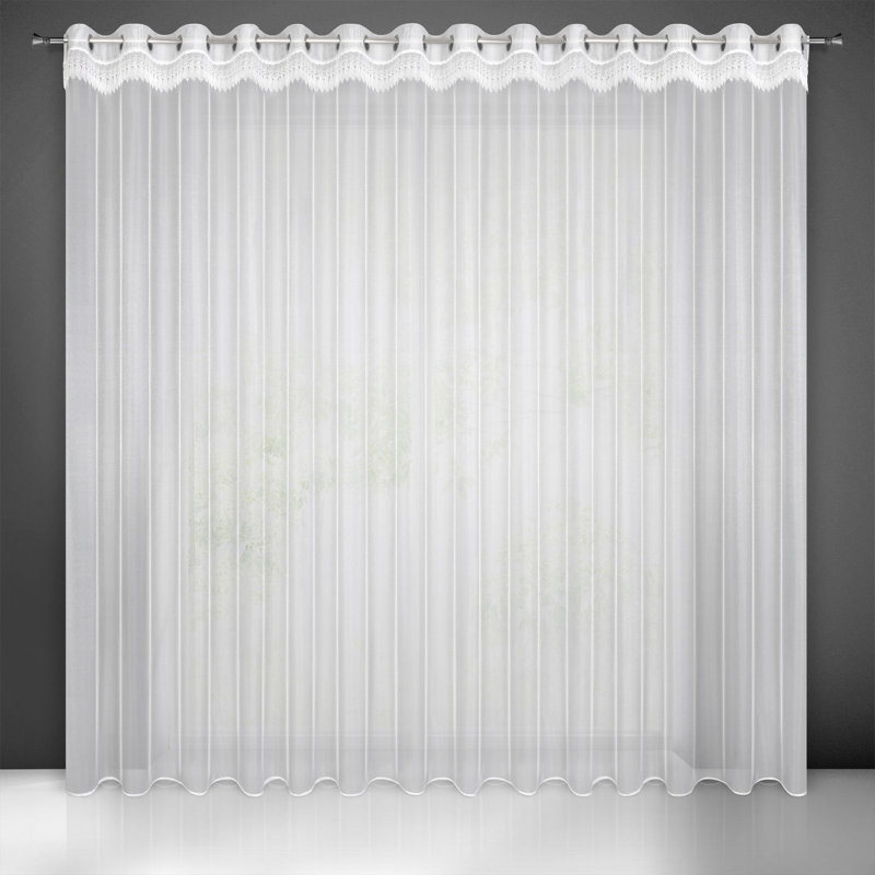 Raunds Sheer Curtain Single Panel, 250cm H x 350cm W