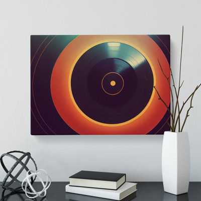 Captivating Vinyl Record Art - Wrapped Canvas