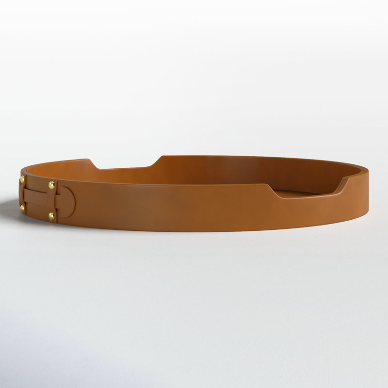 Cuir Ayanti / plateau en similicuir, Brun
