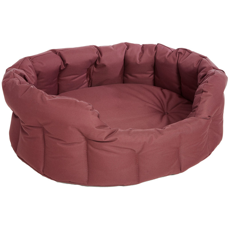 Ismael Pet Bed, Jumbo (97cm W x 74cm D x 25cm H), Burgundy