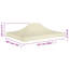 Avilla 4.3m x 2.9m Party Tent Roof-1908303236