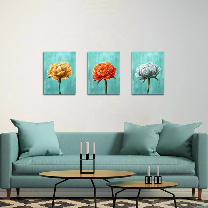 3 Piece Wrapped Canvas Wall Art