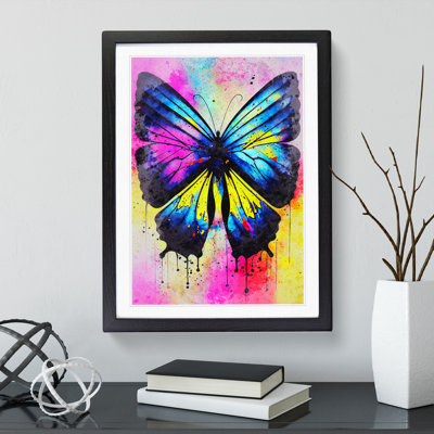 Butterfly With Dripping Paint No.2 - Print