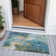 Machine Washable Indoor/Outdoor Xhevrie Teal Rug