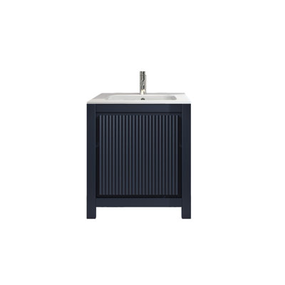 Jocelynmarie 31.29'' Single Bathroom Vanity with Solid Surface Top